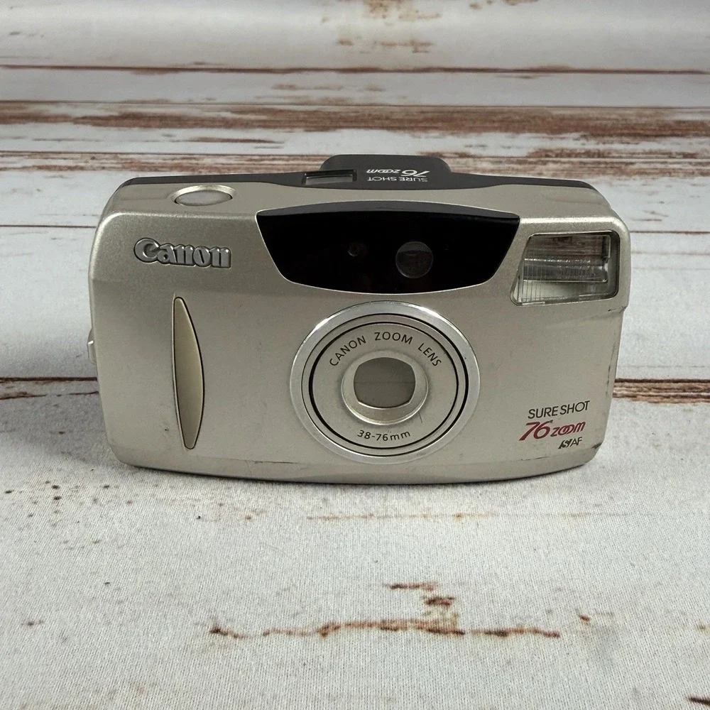 Canon Sure Shot 76 Zoom Date Point and Shoot 35mm Camera Used Works